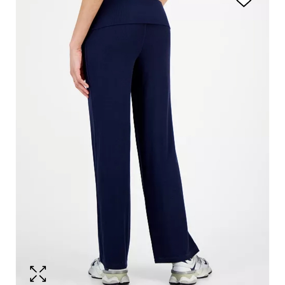 High Rise Ribbed Knit Pants - Picture 2 of 5